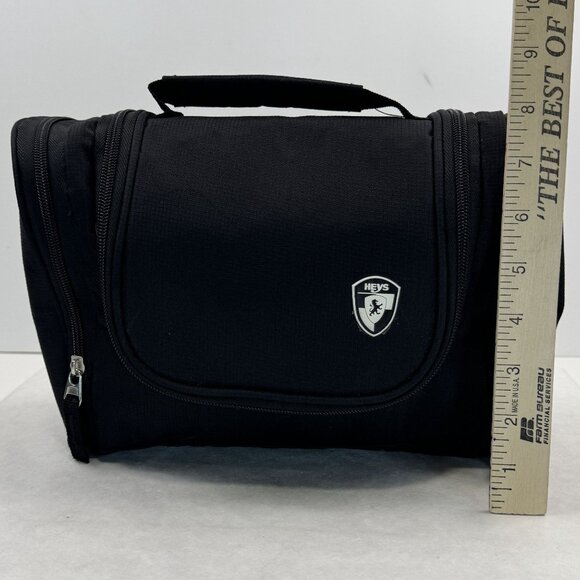 Heys Black Hanging Toiletry Bag Travel Organizer Multiple Compartments Diddy Bag - Picture 11 of 16
